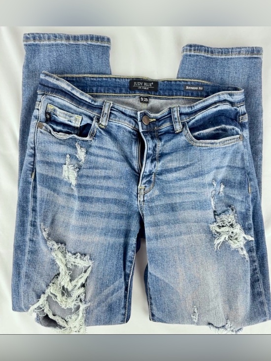Judy Blue Denim - Judy Blue “Boyfriend Fit” Distressed Denim Jeans